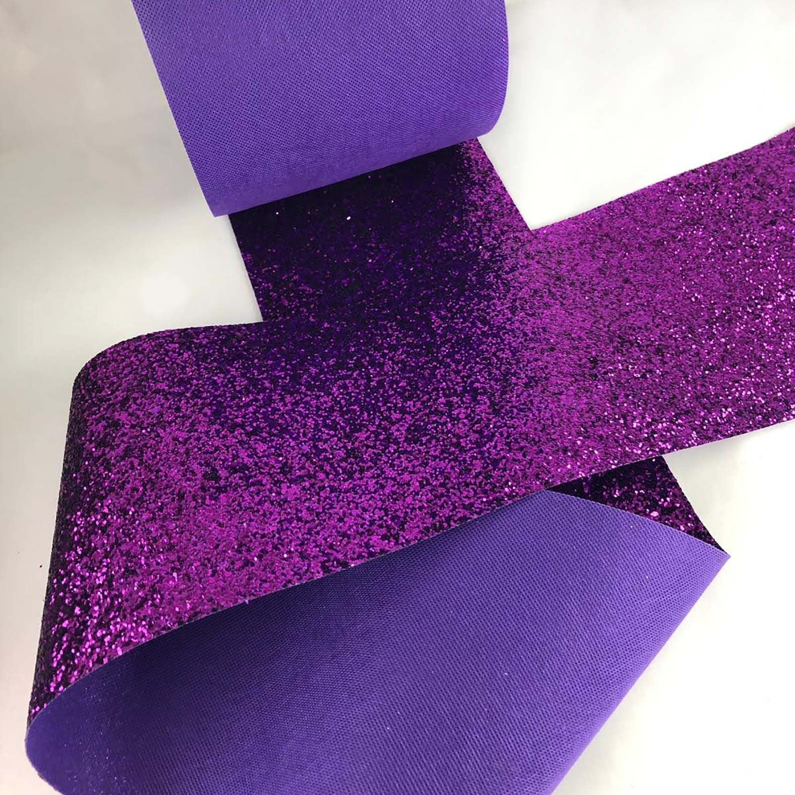 Chunky Glitter Fabric Wallpaper 16cm Borders