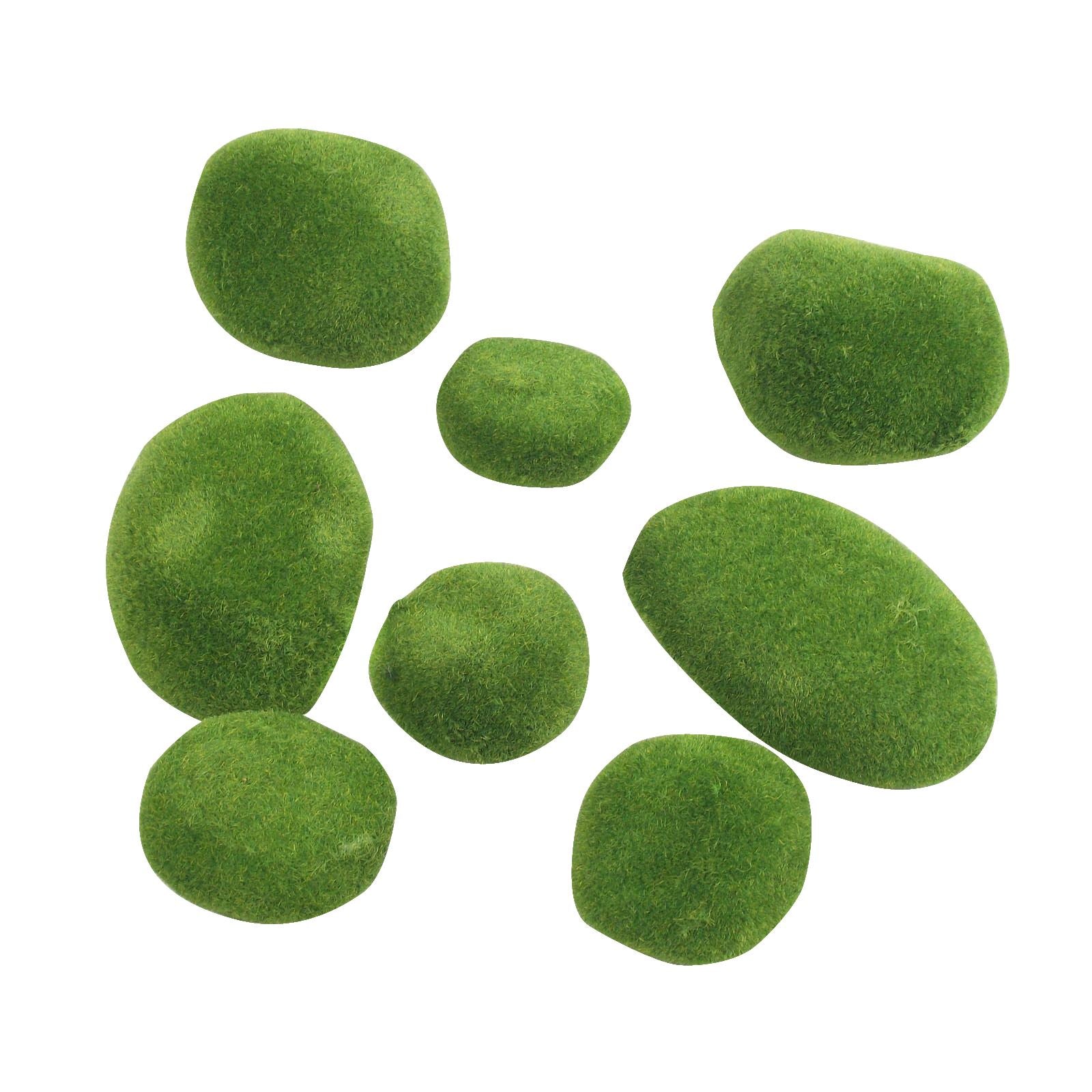 Artificial Moss Rocks/Cobbles Sets