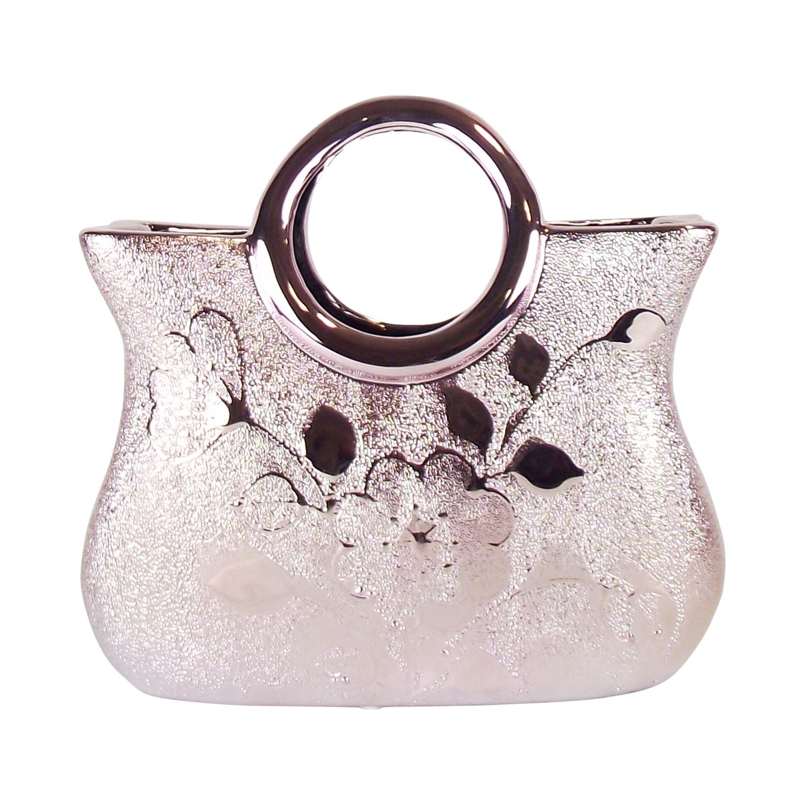 Pretty Pink Chrome Vases