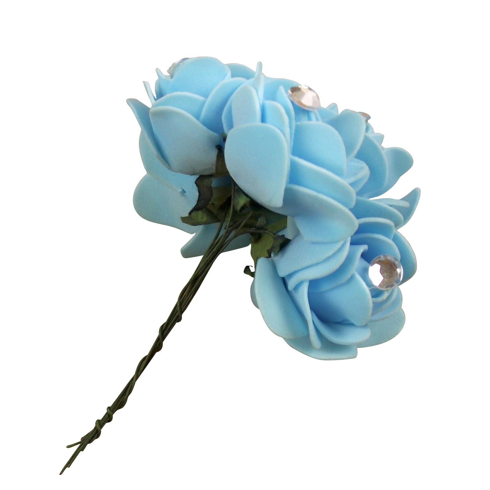 Bunch of Diamante Tipped Foam Roses