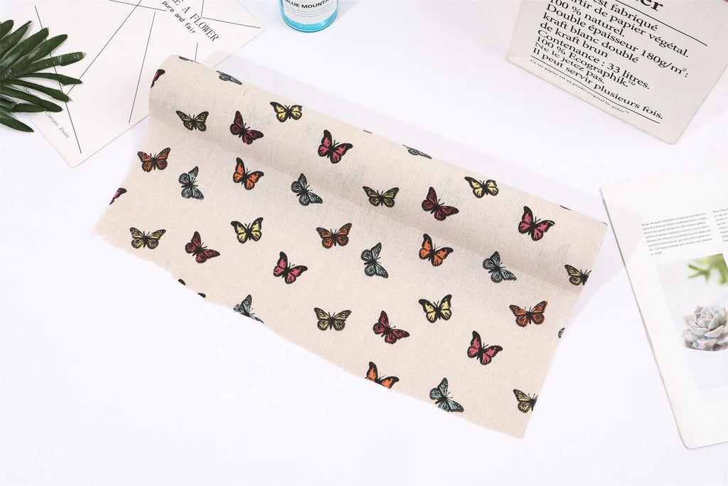 Vintage Theme Linen Fabric