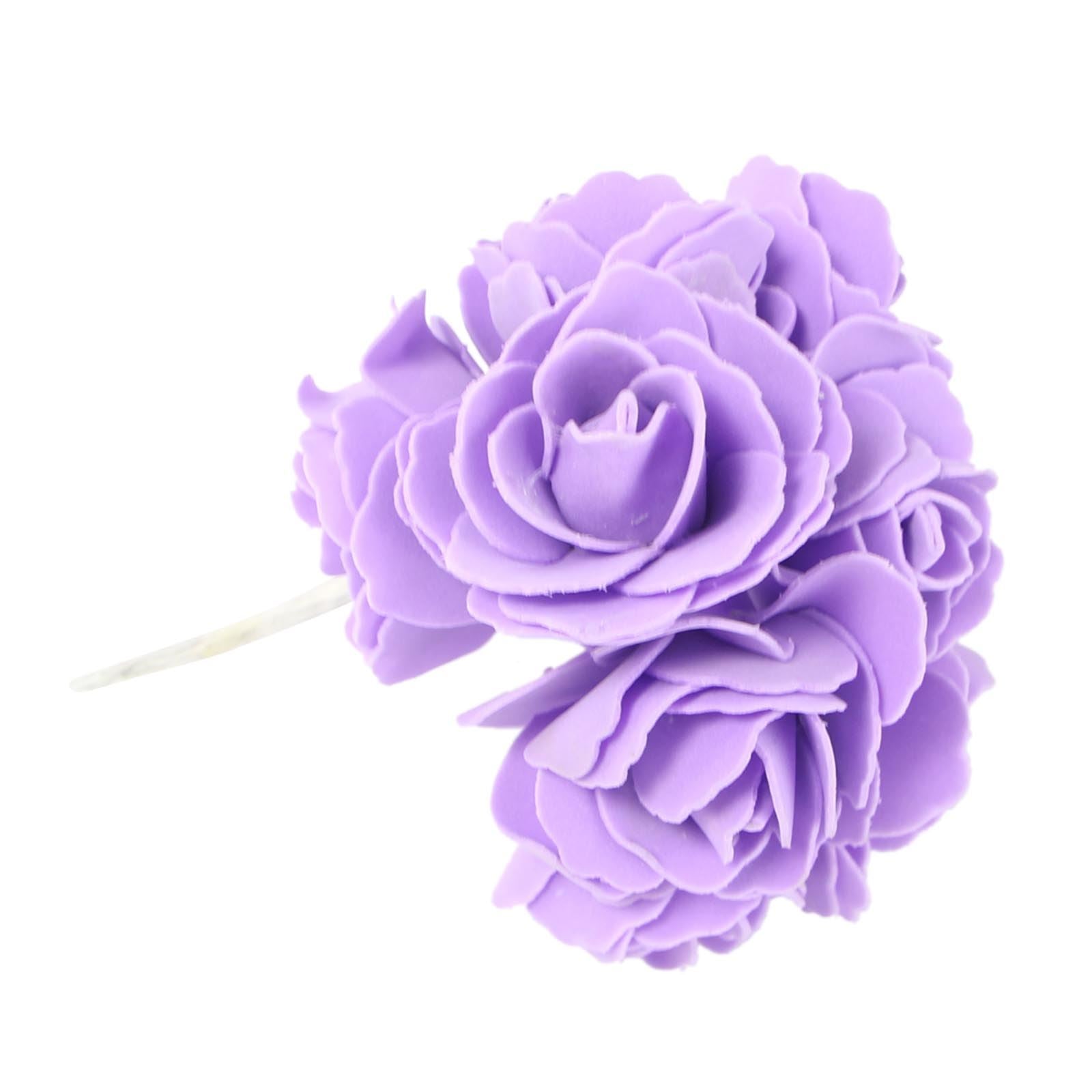 Bunch of 10 5cm Open Foam Roses