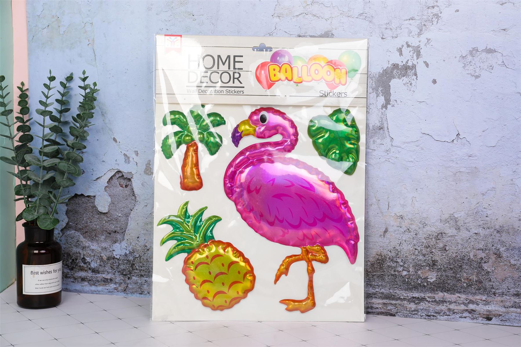 Large 3D Kids Shiny Wall Stickers