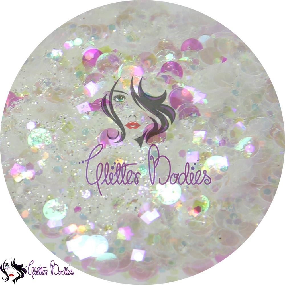 Glitterbodies Cosmetic Grade Festival Glitter Cocktail Multi Grade Chunky  [Unicorn Fluff]