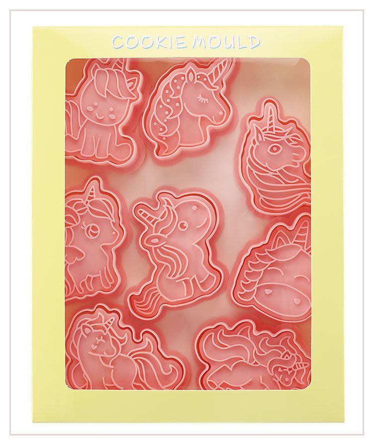 Set of 8 Premium Embossing Cookie Cutters