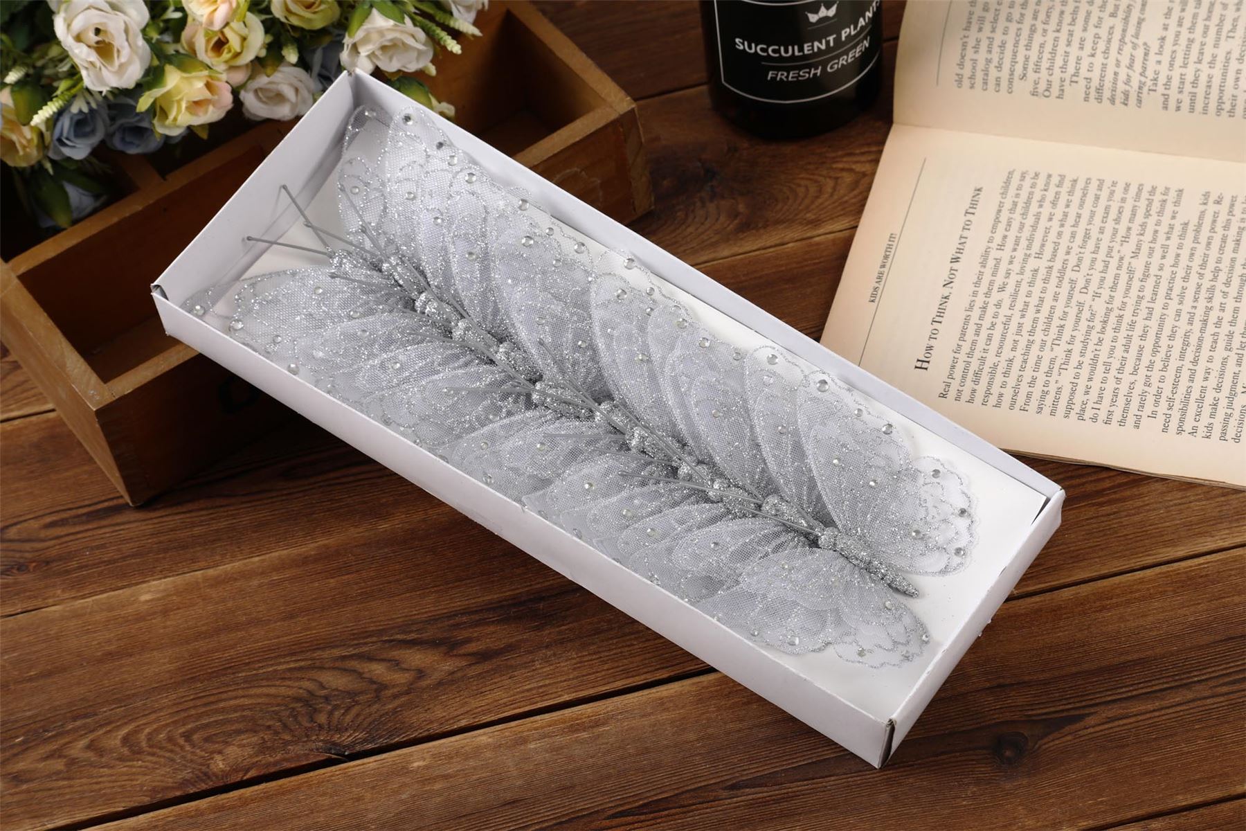 Box of 12 Large Gauze Butterflies