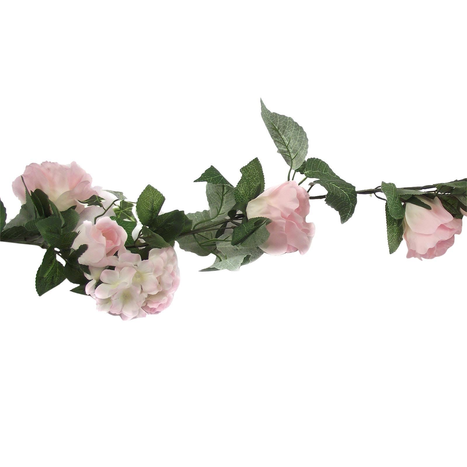 Deluxe Rose and Hydrangea Soft Touch Garlands