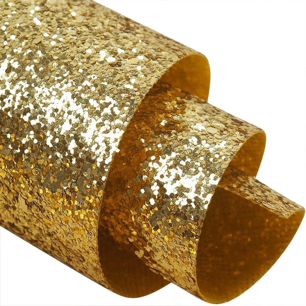 Chunky Glitter Fabric Wallpaper 16cm Borders