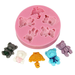 Cute Pink Silicone Moulds