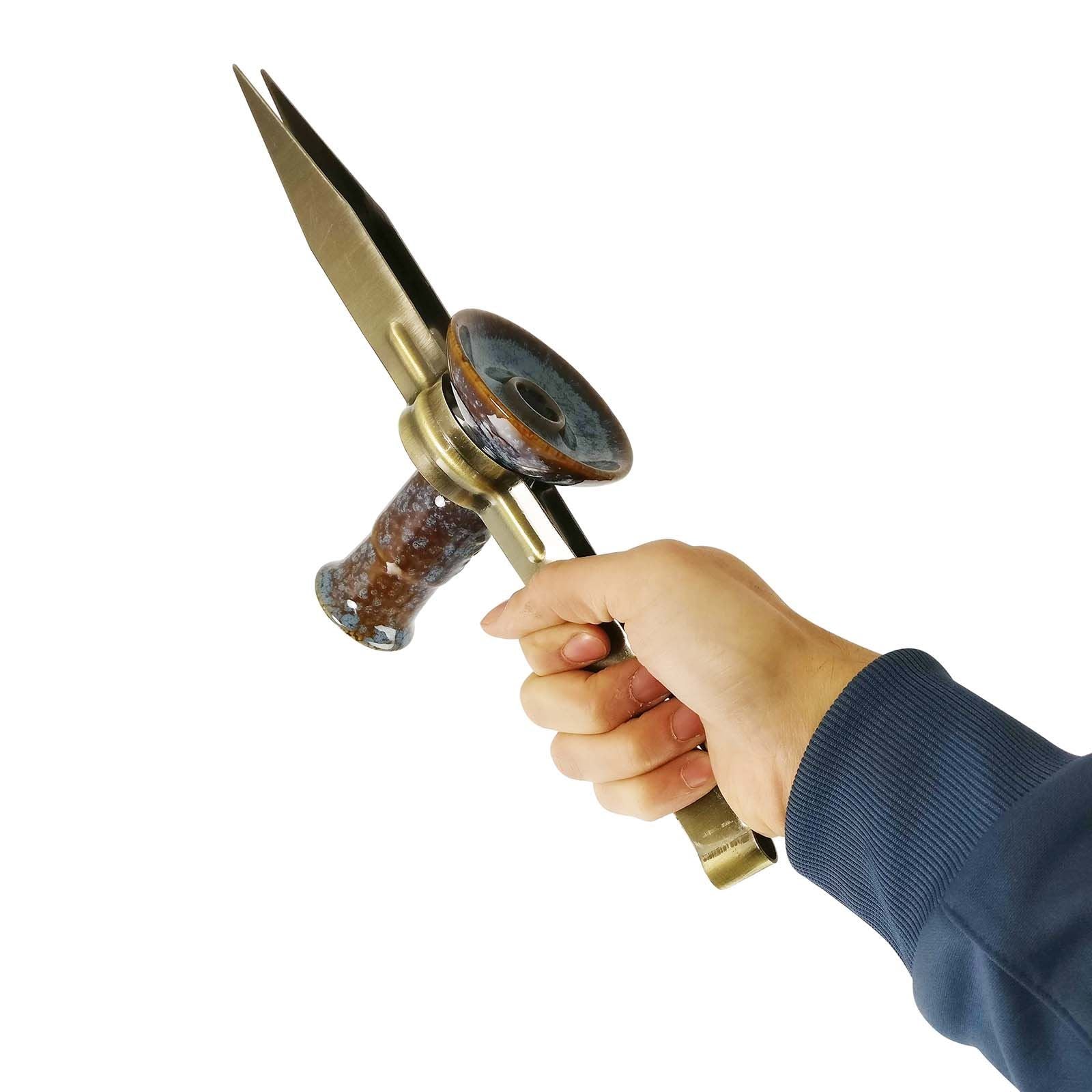 Extra Large Shisha Tongs with Bowl Holder