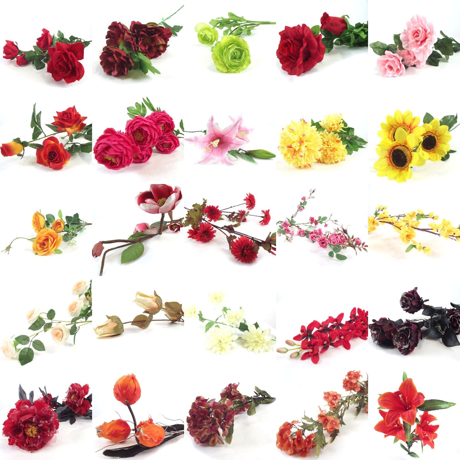 Bulk Lot of 100x Assorted Flower Sprays