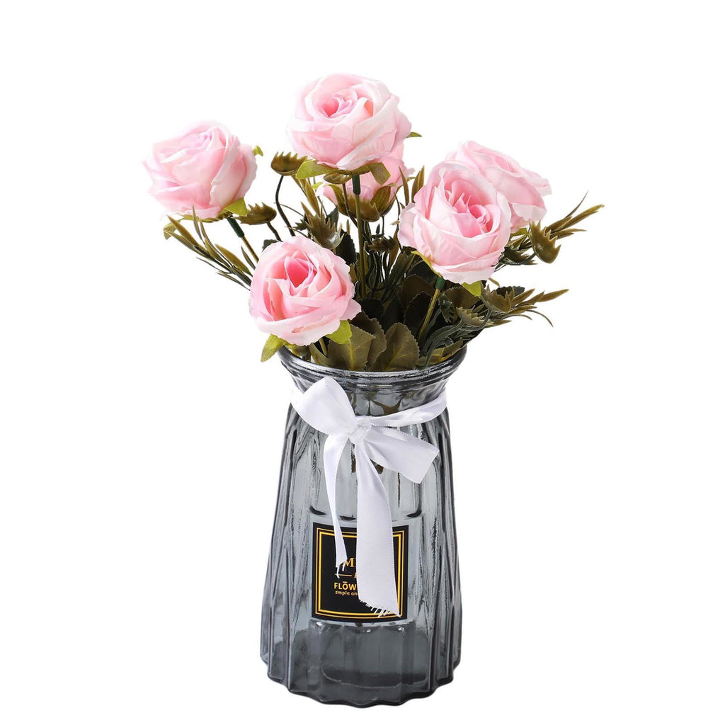 Bunch of 6 Small Vintage Artificial Peonies