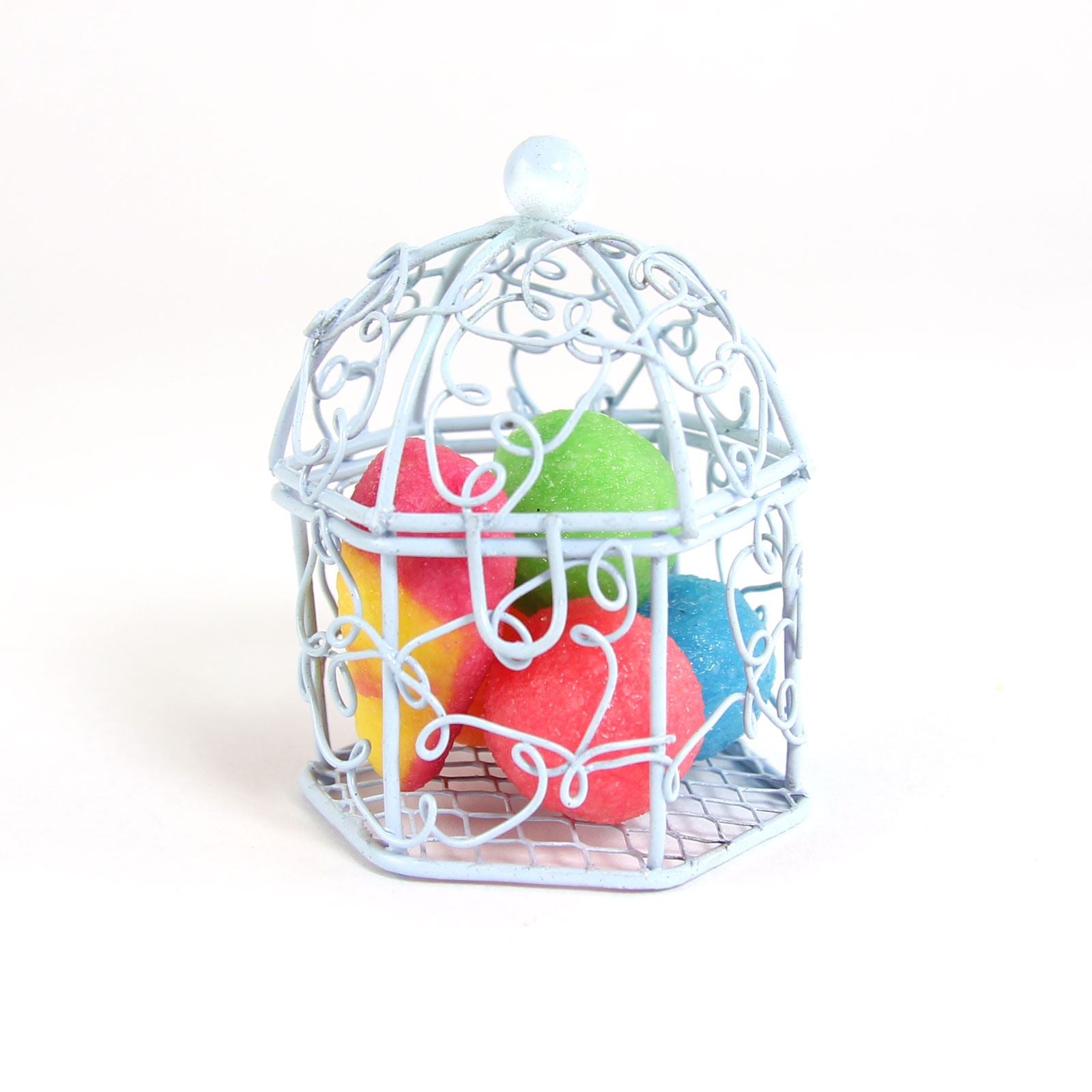 Mini Swirly Bird Cage Favours