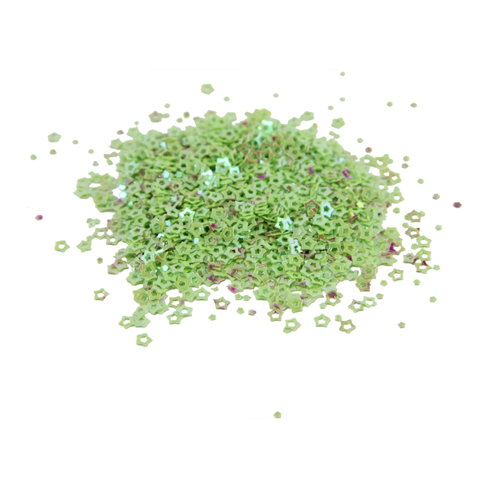Bottles of Iridescent Star Shape Glitter
