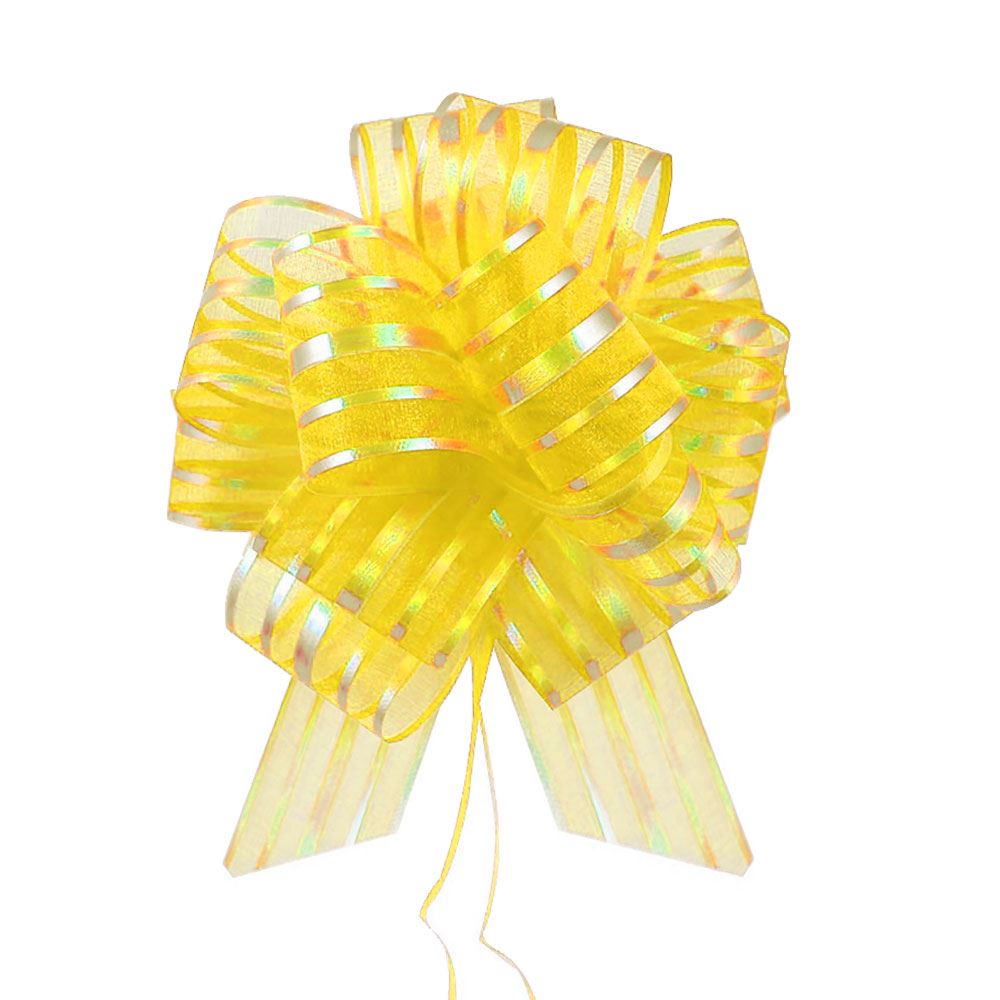 Premium 50mm Organza Stripe Pull Bows