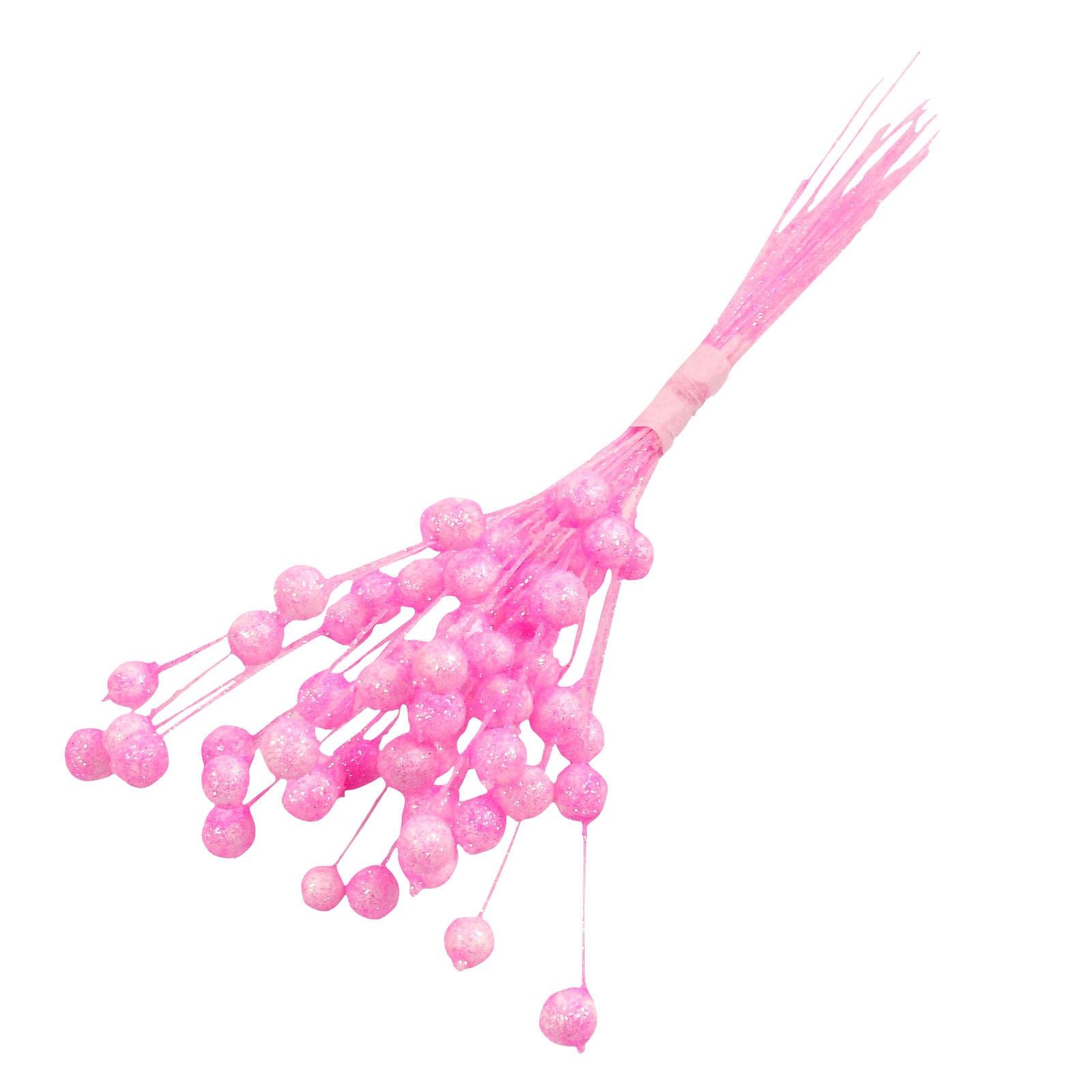 28 Stems of Mini Glitter Balls