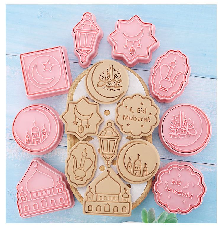 Set of 8 Premium Embossing Cookie Cutters
