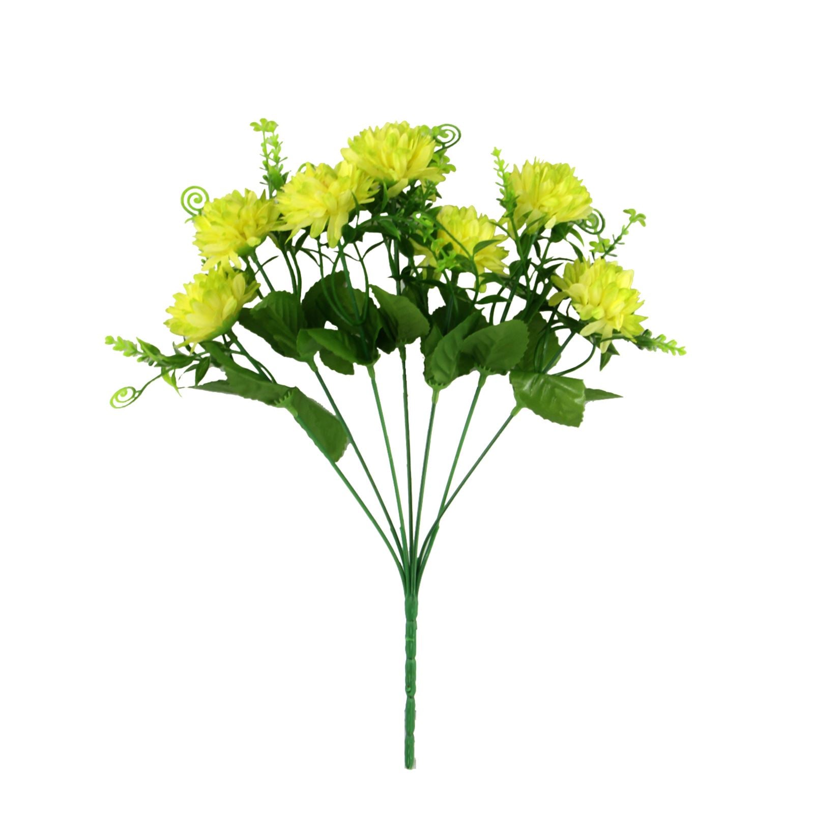 7 Head Small Spiky Mum Flower Bunch