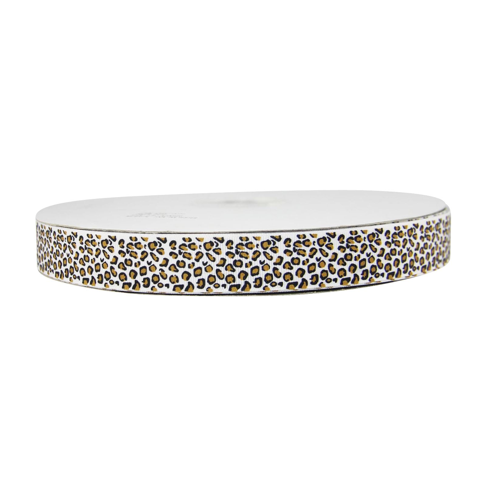 Premium Grosgrain Leopard Print Ribbon - 3 Metres