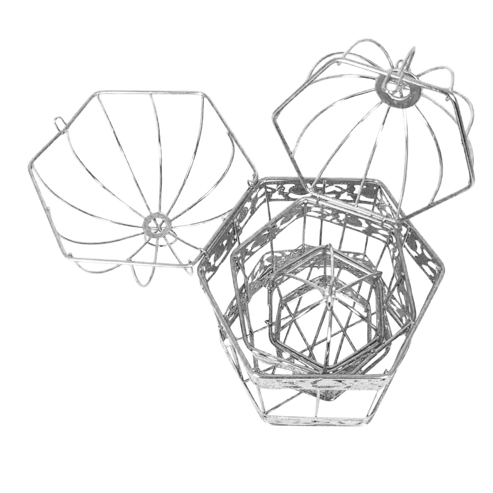 Mini Premium Hexagonal Decorative Bird Cages