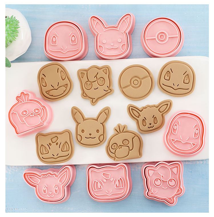 Set of 8 Premium Embossing Cookie Cutters