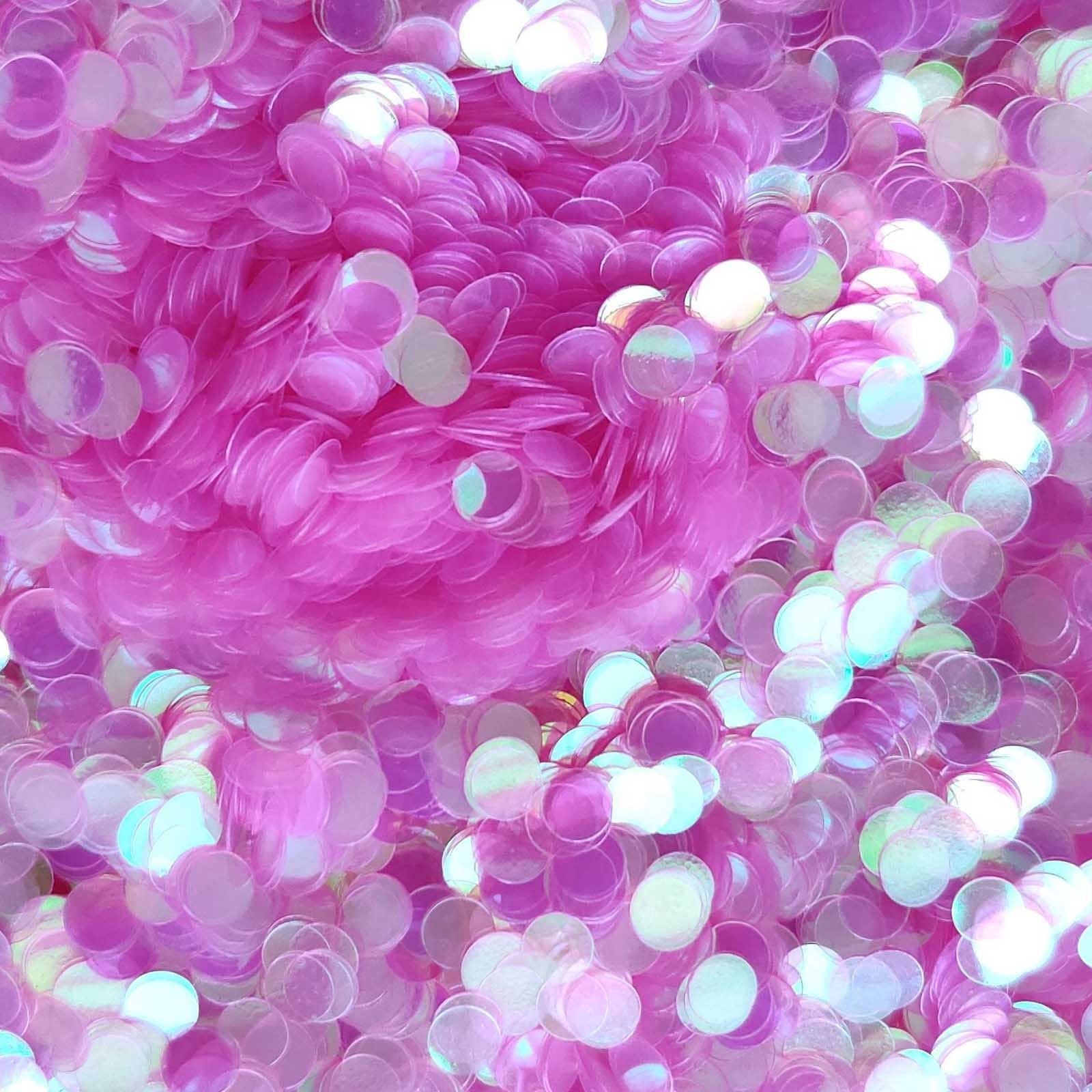 Glitter Elements - Iridescent Hot Pink - 3mm Dot