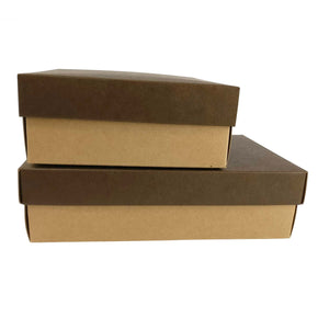 Deluxe Leather Effect Kraft Boxes