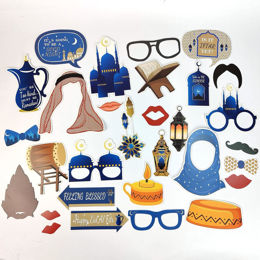 Jumbo Set of Eid Photo Booth Props