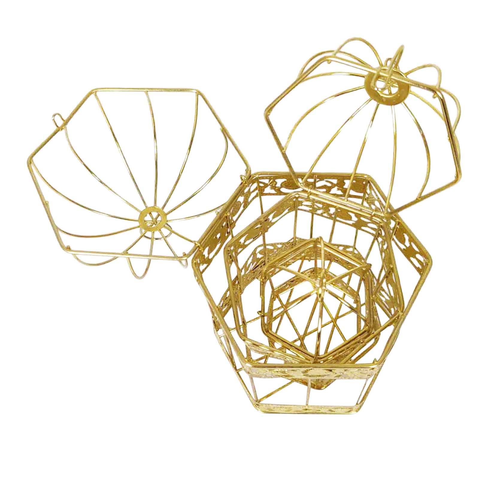 Mini Premium Hexagonal Decorative Bird Cages