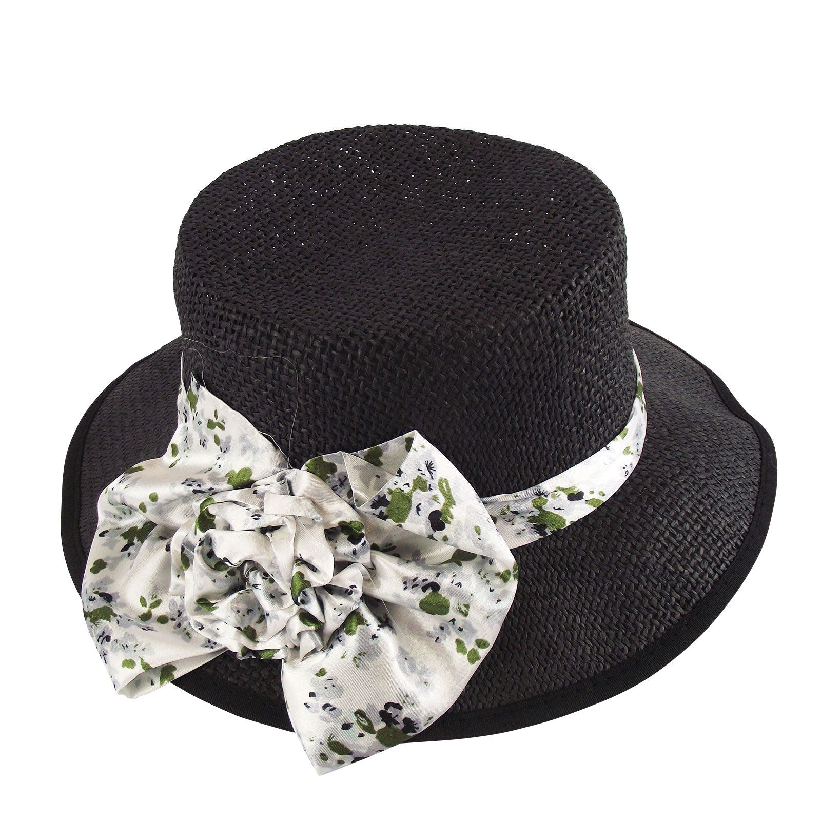 Ladies Straw Summer Hat with Bow