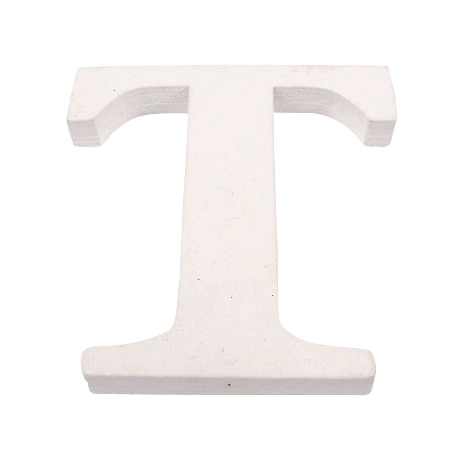 8cm White Painted Wooden Numbers and Alphabets