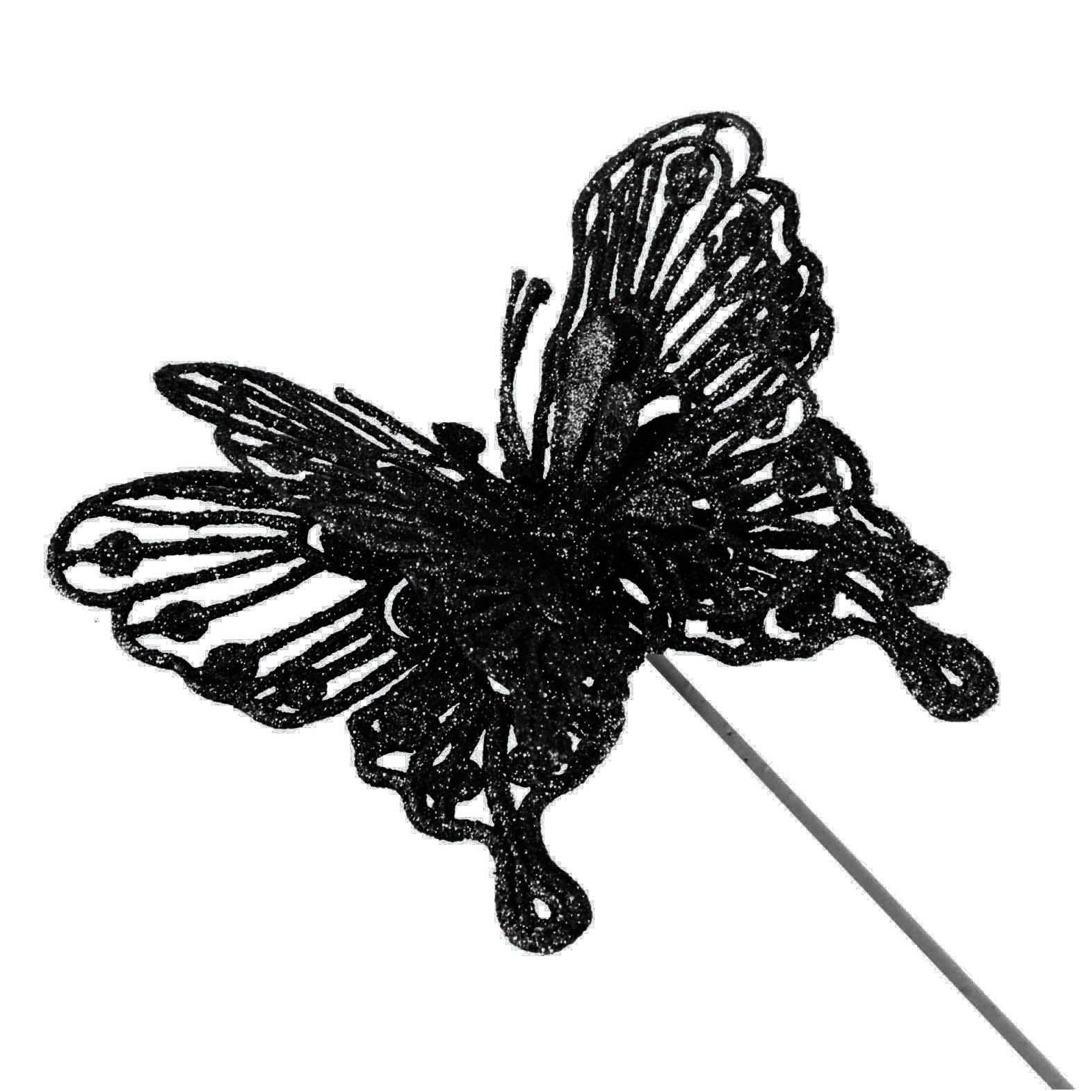 Heavy Glittered Large Double Layer Butterflies
