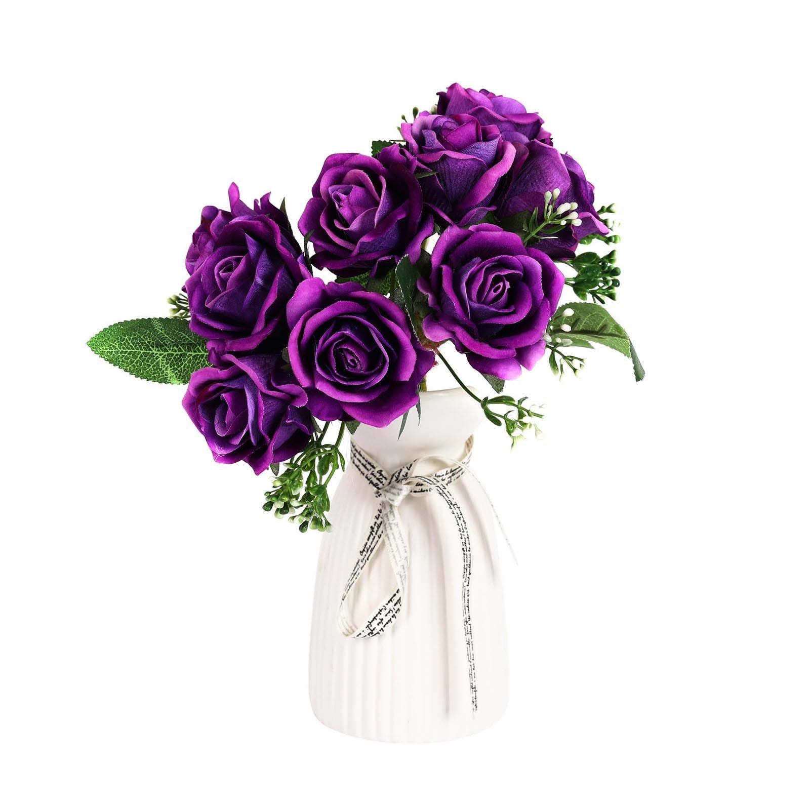 Hand Tied Bundle of 9 Roses