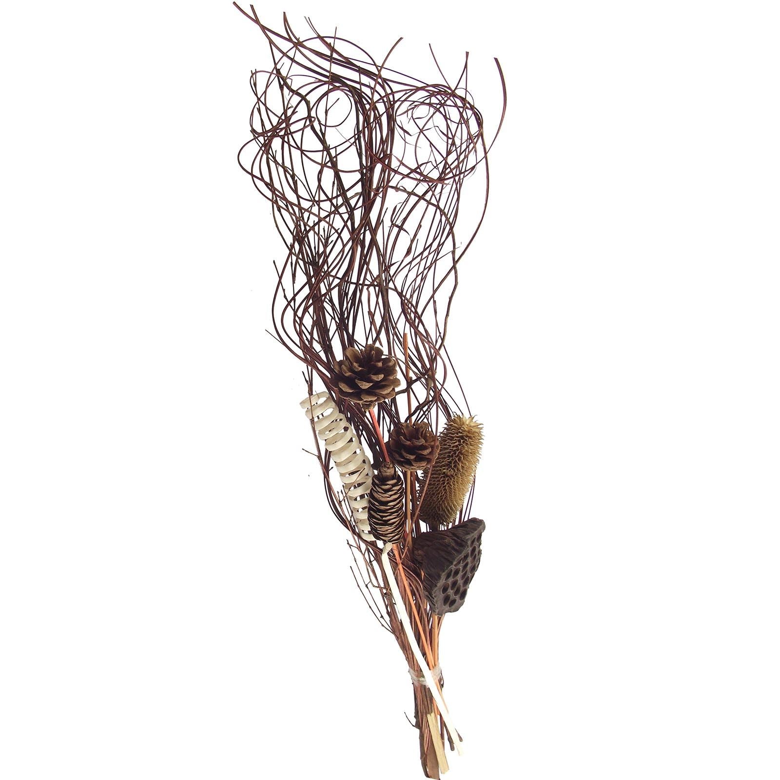 Dried Grass and Pinecone Bouquets