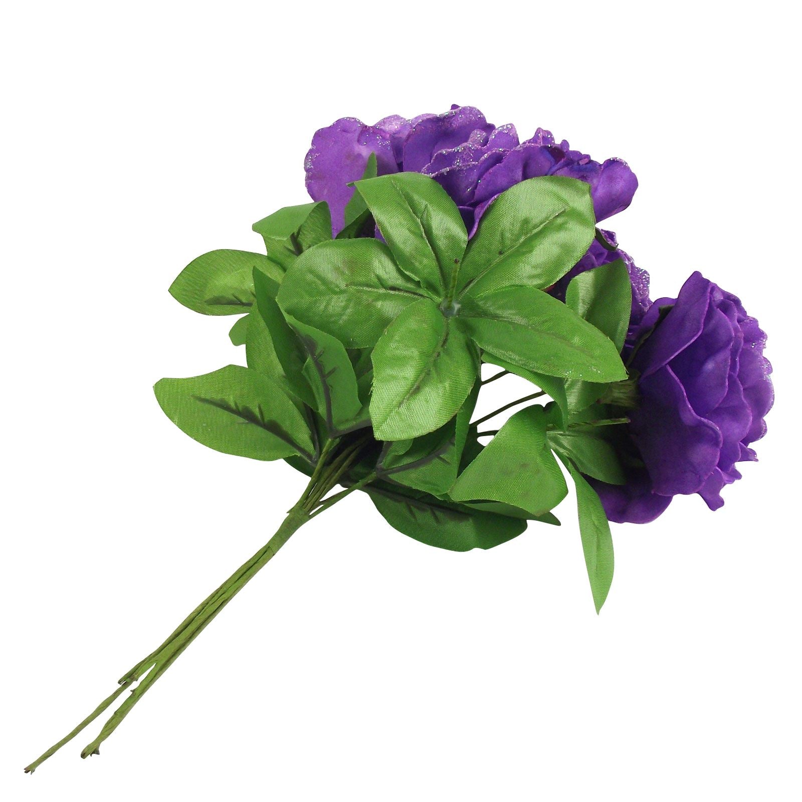 Large Glittered Bouquet of 4 Roses