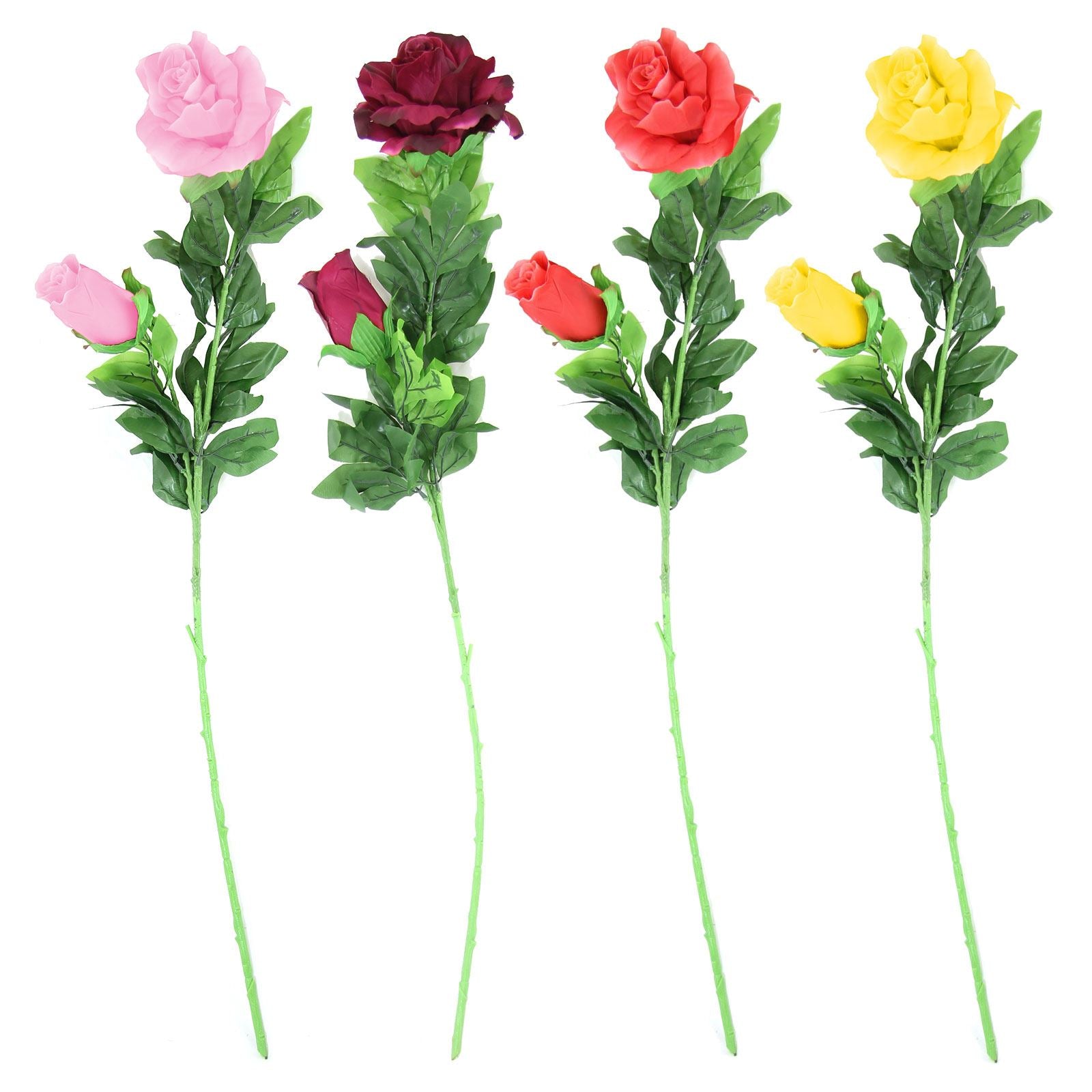 2 Head Jumbo Giant Rose Spray