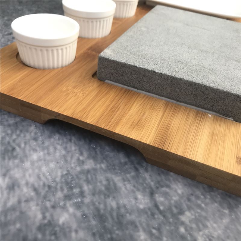 Steak Stone Set Deluxe with Sauce Cups