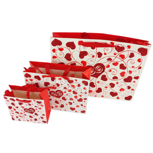 Glitter Heart Valentine Gift Bags