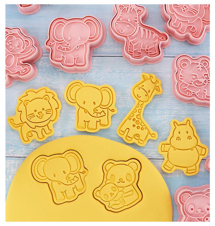 Set of 8 Premium Embossing Cookie Cutters