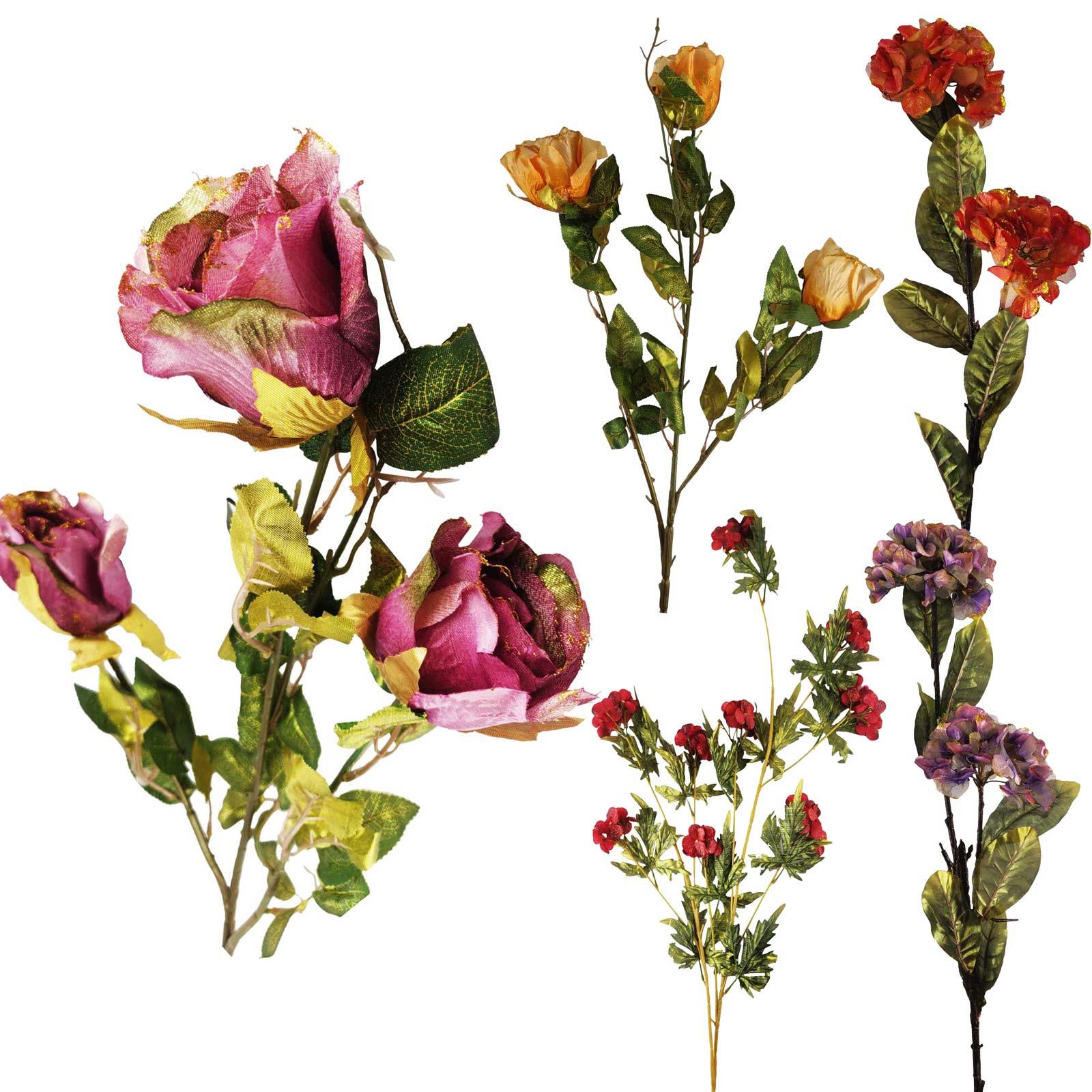 Metallic Modern Flower Sprays