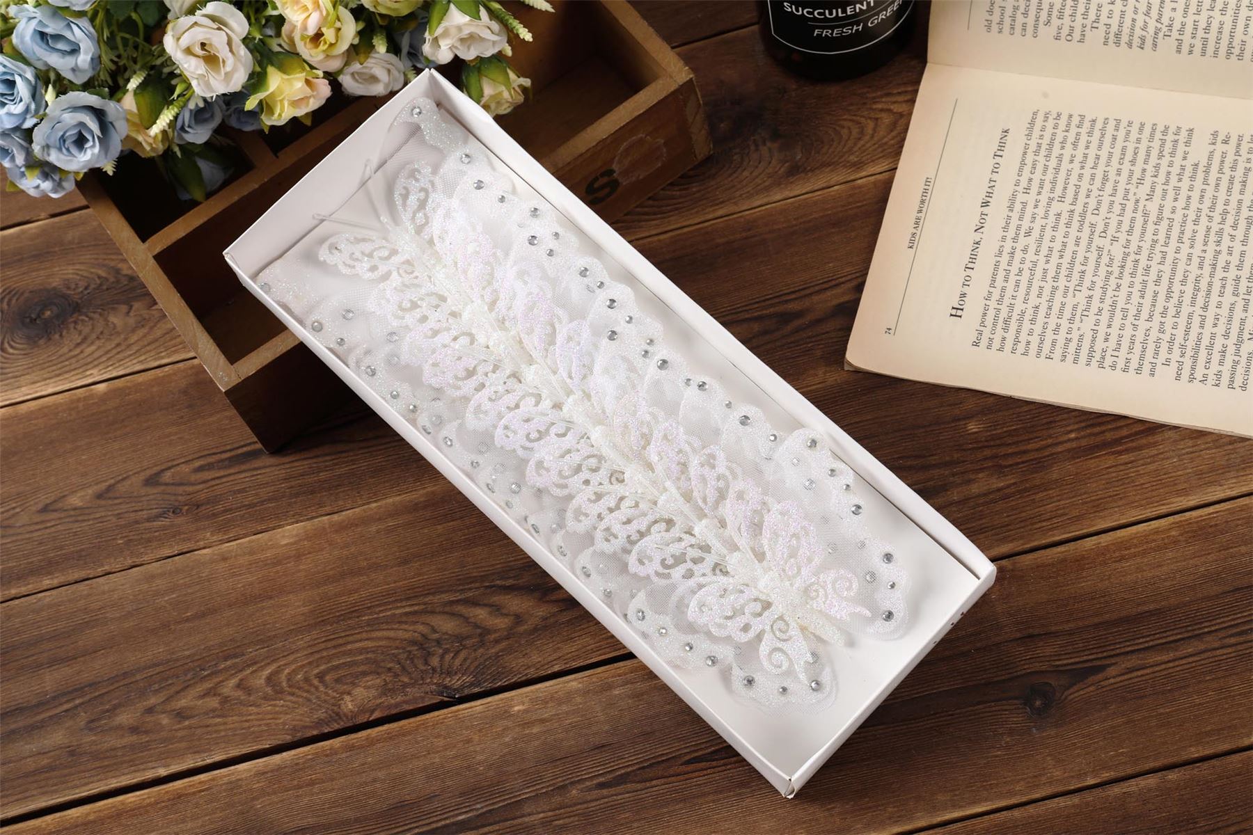 Box of 12 Large Gauze Butterflies