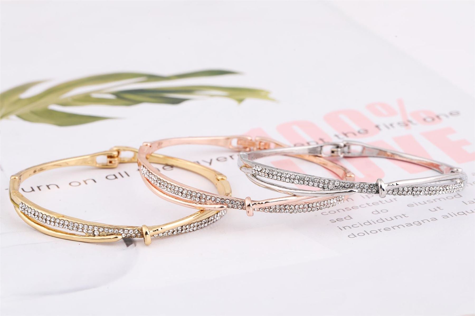 Luxury Vienna Diamante Bangle Bracelet