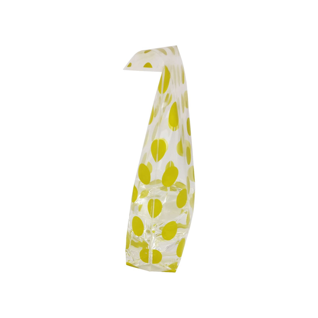 Gold and Silver Polkadot Clear Bags