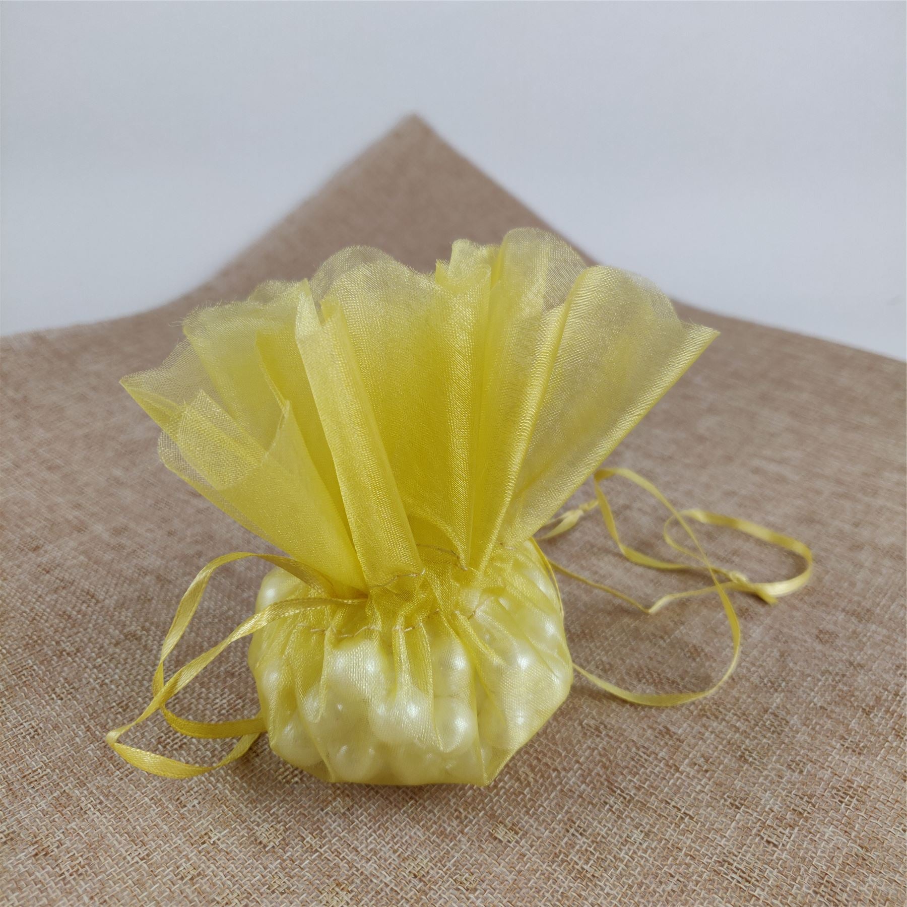 Drawstring Flower Top Favour Pouch
