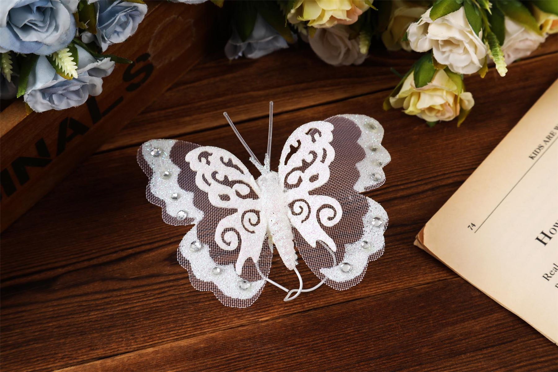 Box of 12 Large Gauze Butterflies