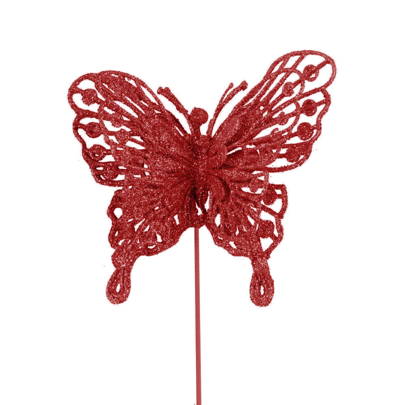Heavy Glittered Large Double Layer Butterflies