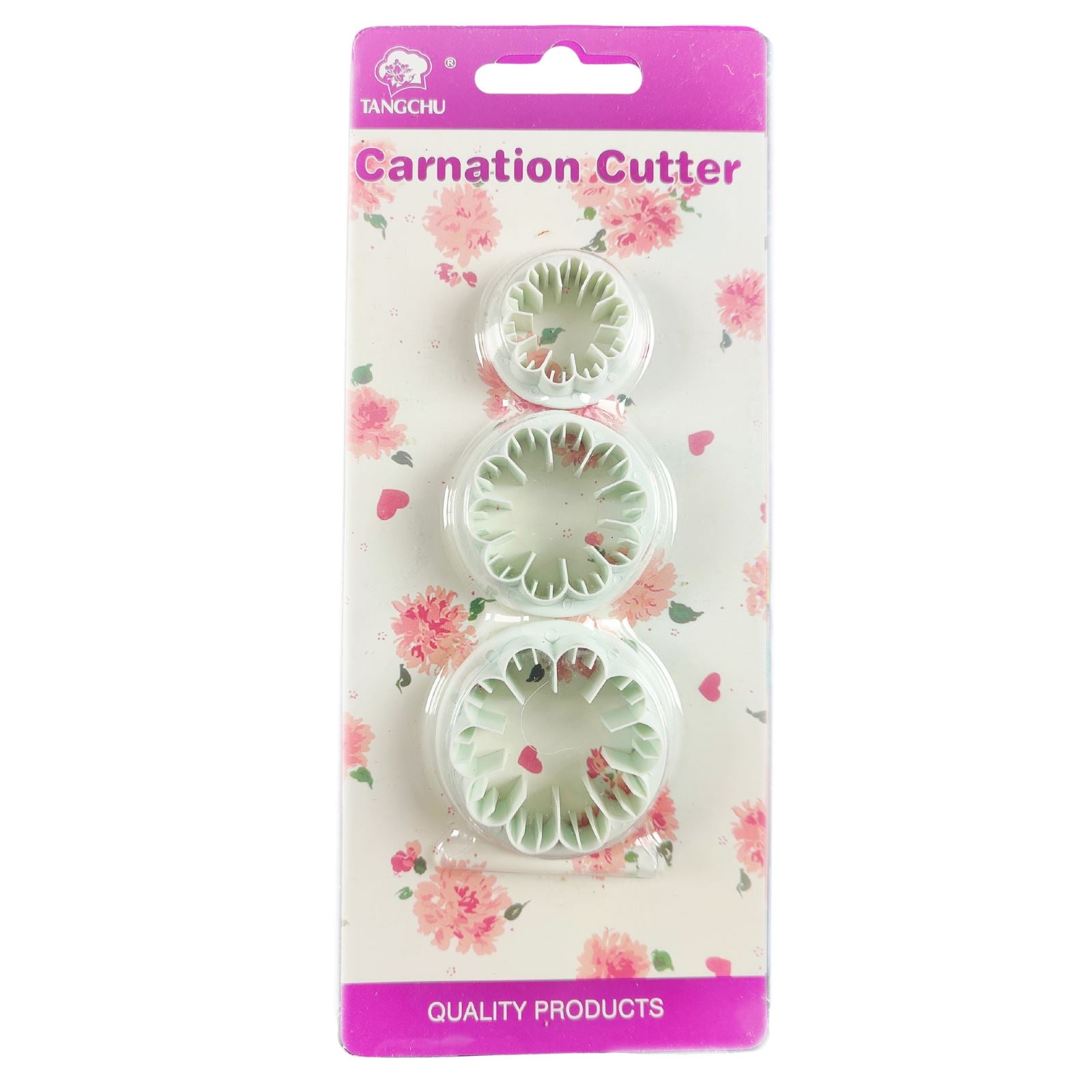 Set of 3 Carnation Cutters