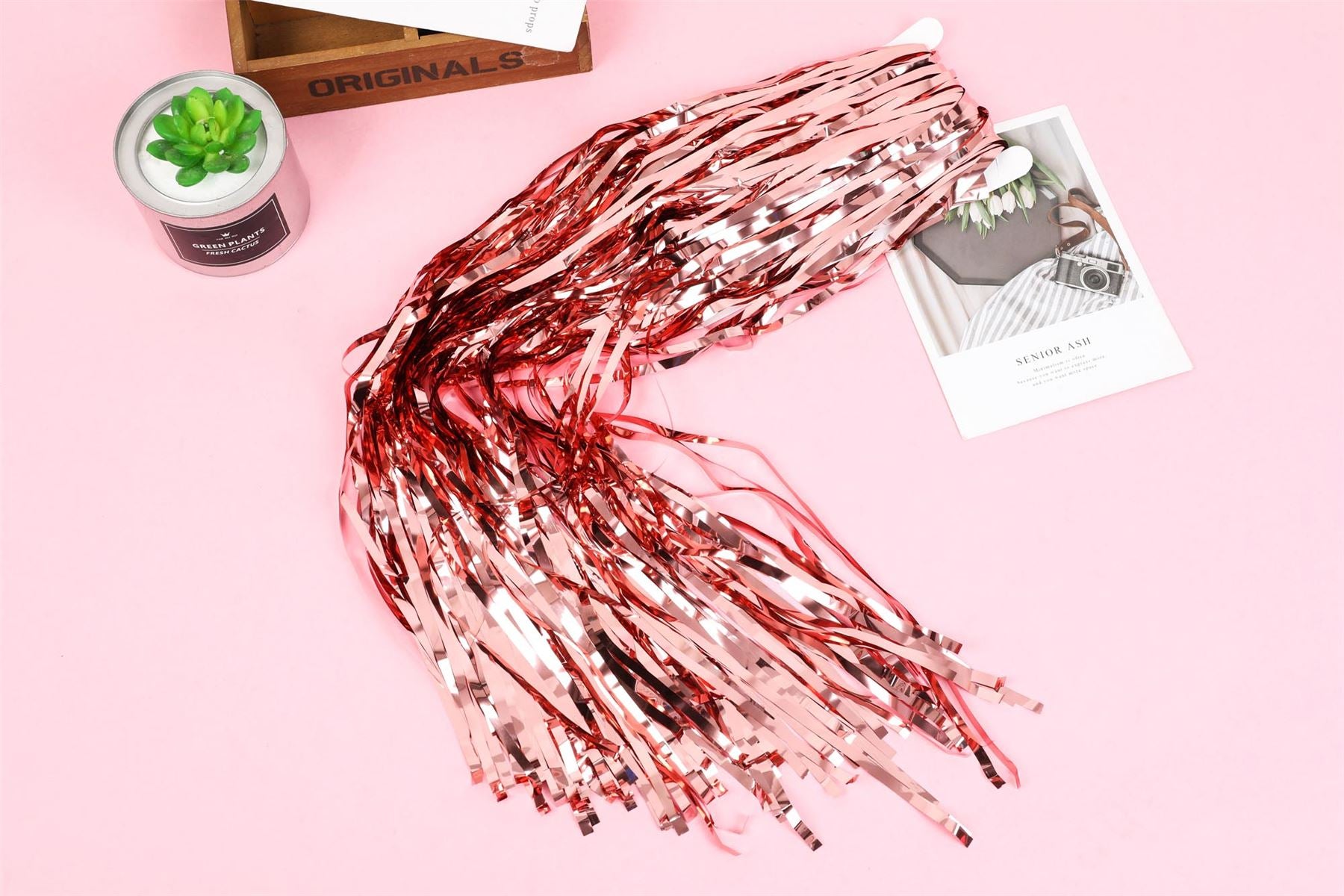 Rose Gold Fringe Curtain