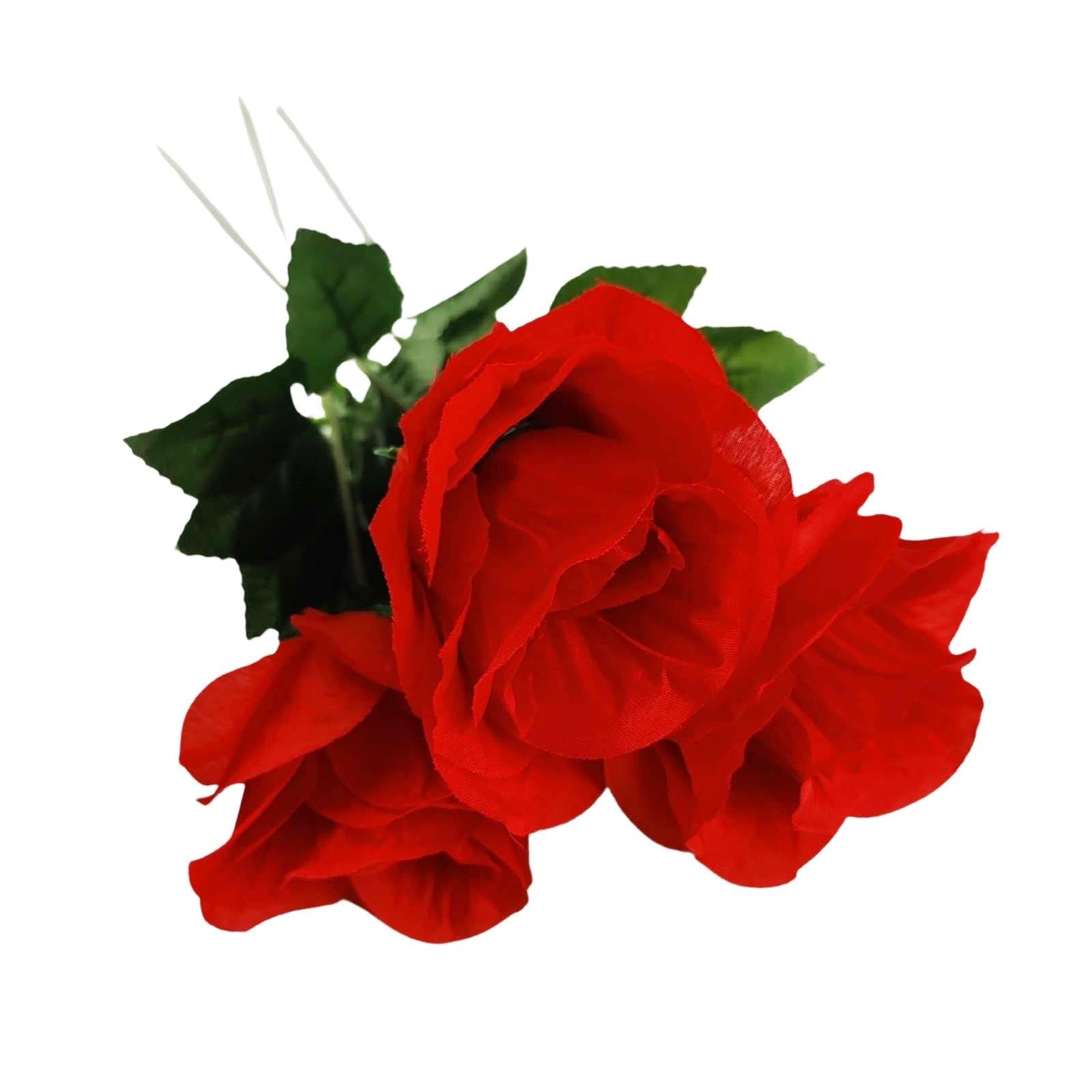 Eco Artificial Roses with Wire Stem