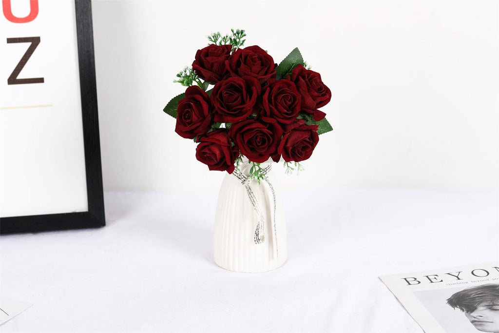 Hand Tied Bundle of 9 Roses